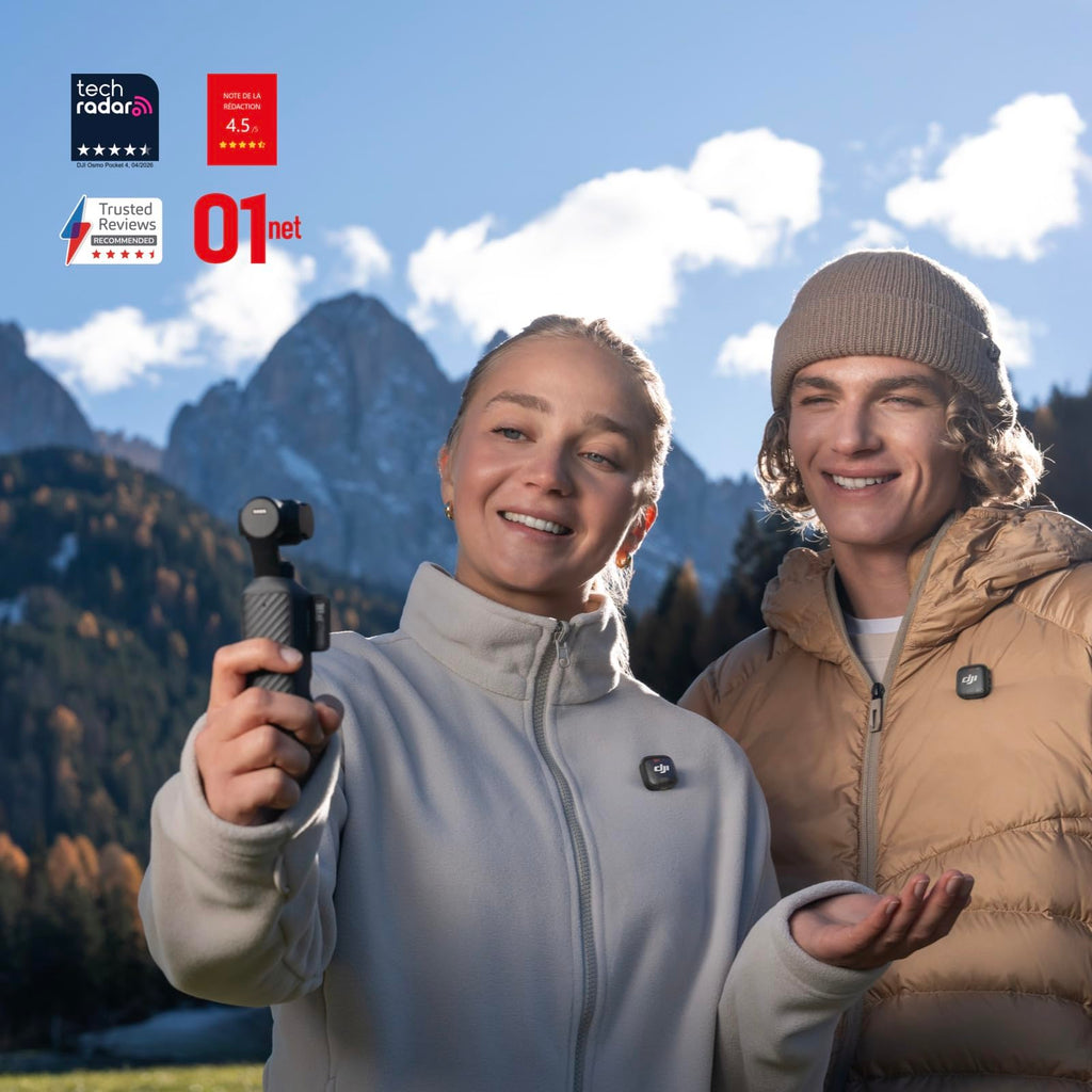 Bundle Créateur DJI Osmo Pocket 4, caméra vlog de Poche avec nacelle