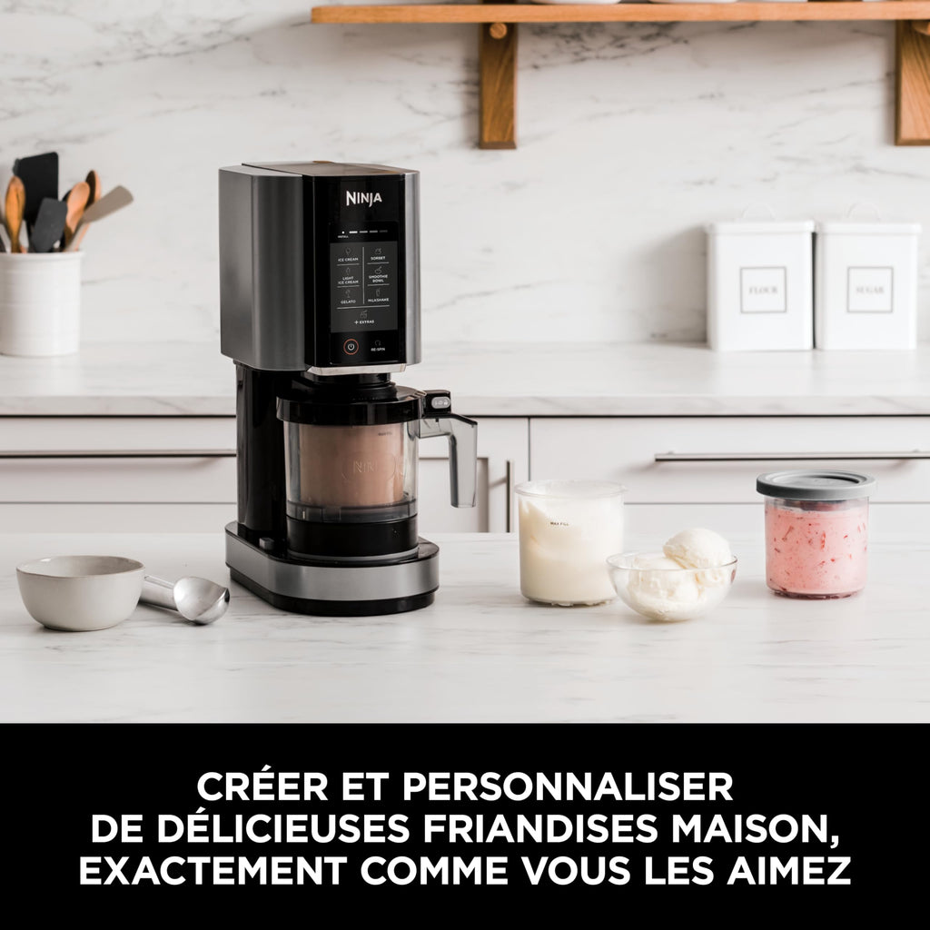 Ninja CREAMi machine à crème glacée et à desserts glacés NC302EU