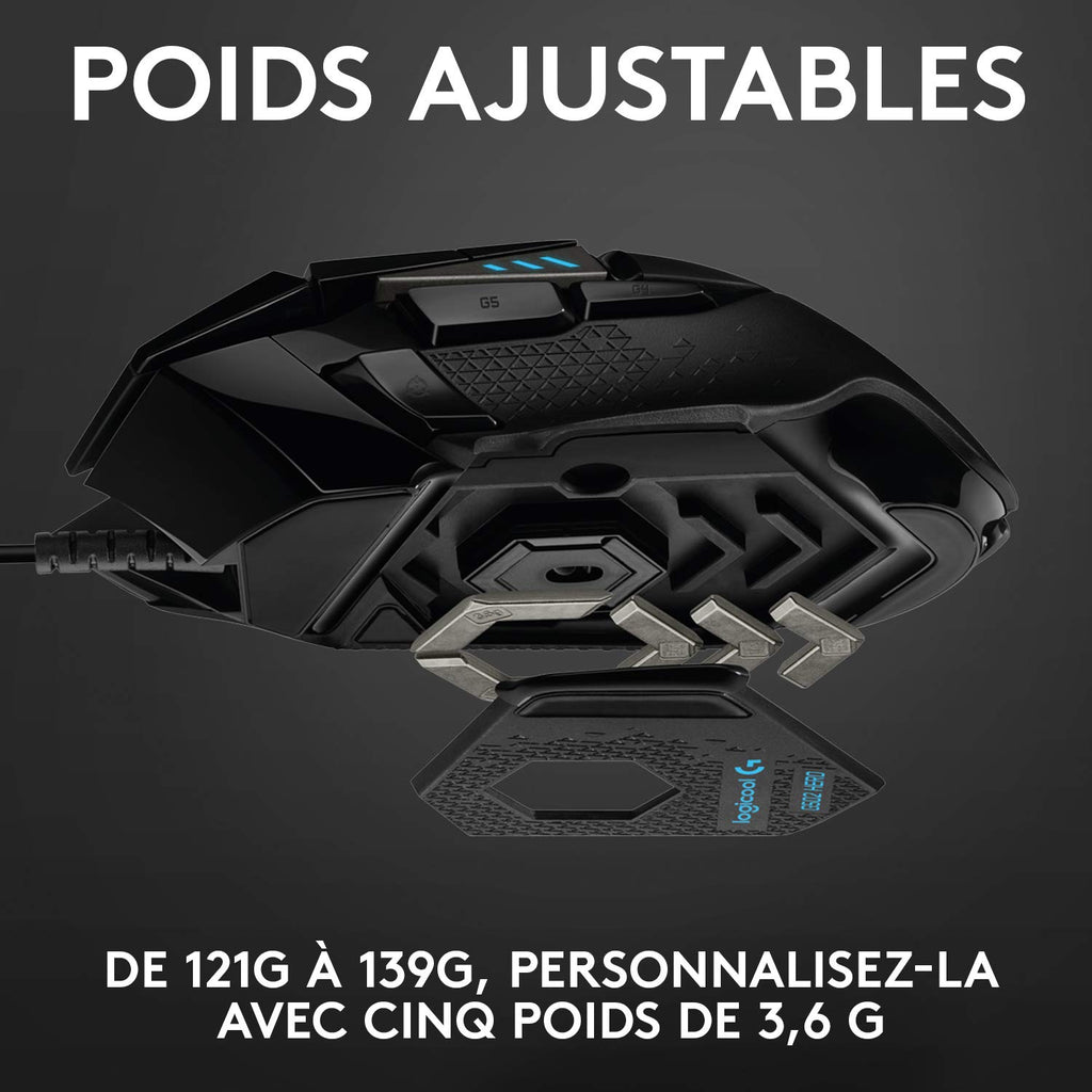Logitech G G502 HERO Souris Gamer Filaire Haute Performance