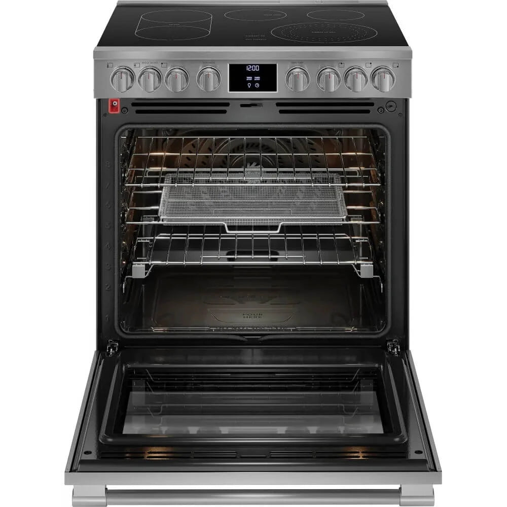 FRIGIDAIRE 30 Inch Slide-In Electric Range with 5 Elements Stainless Steel PCFE3080AF