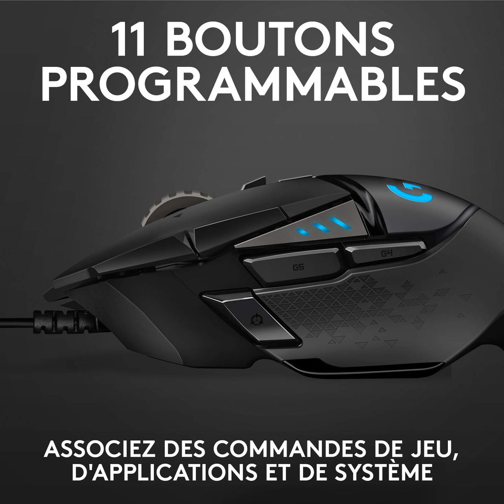 Logitech G G502 HERO Souris Gamer Filaire Haute Performance