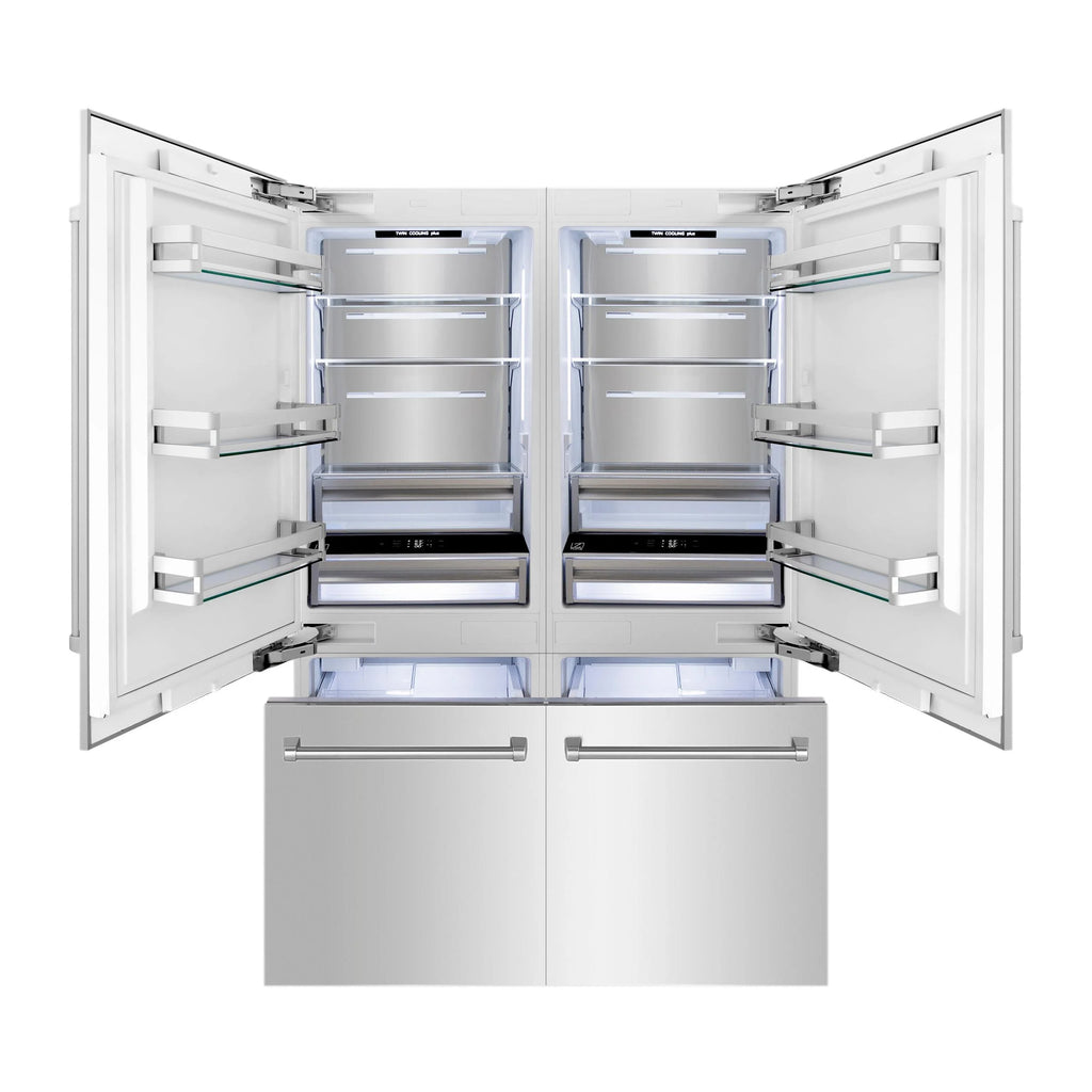 ZLINE KITCHEN AND BATH RBIVBS60 french door built in refrigerator