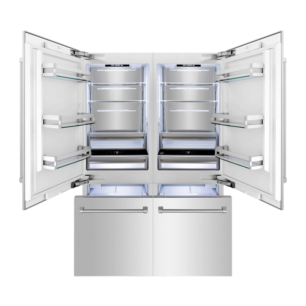 ZLINE KITCHEN AND BATH RBIVBS60 french door built in refrigerator