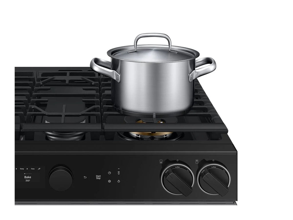 Samsung Bespoke NSG6DG8700SRAA - Range - built-in - Wi-Fi - niche - width: 24 in - depth: 24 in - height: 35.9 in - with self-cleaning - stainless steel