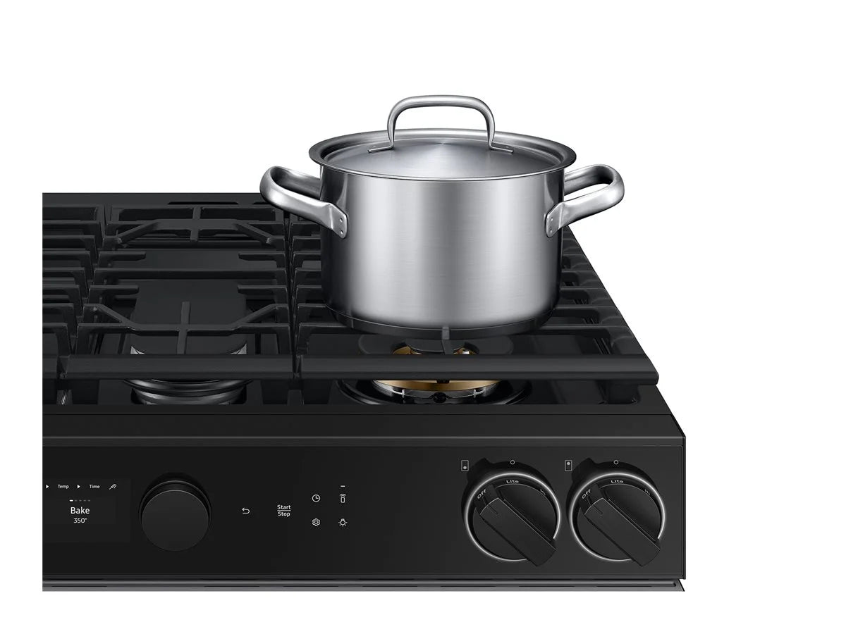 Samsung Bespoke NSG6DG8700SRAA - Range - built-in - Wi-Fi - niche - width: 24 in - depth: 24 in - height: 35.9 in - with self-cleaning - stainless steel