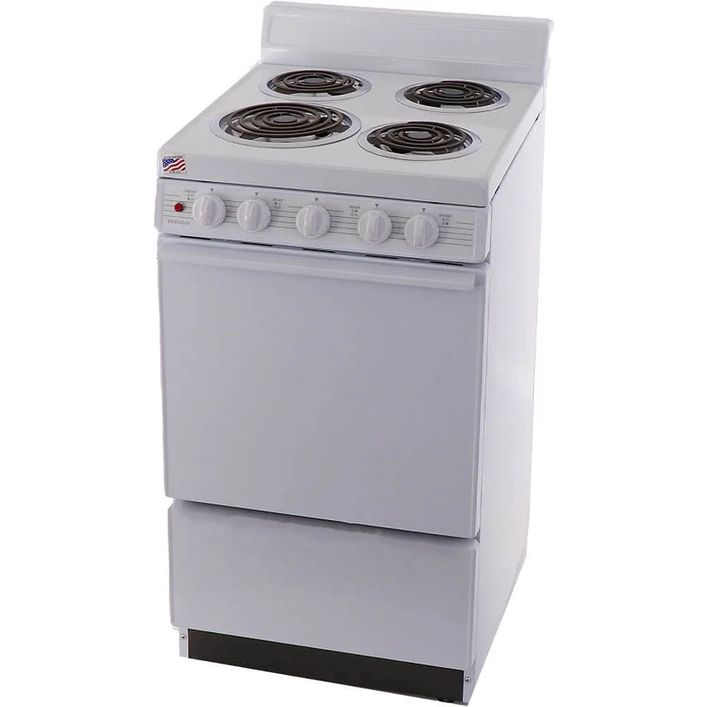Premier&nbsp;2.4 Cu. Ft. White Freestanding Electric Coil Range