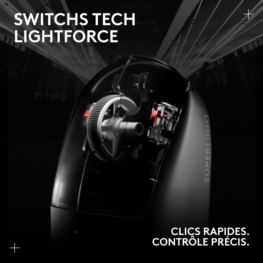 Logitech G PRO X SUPERLIGHT 2, souris gaming sans fil