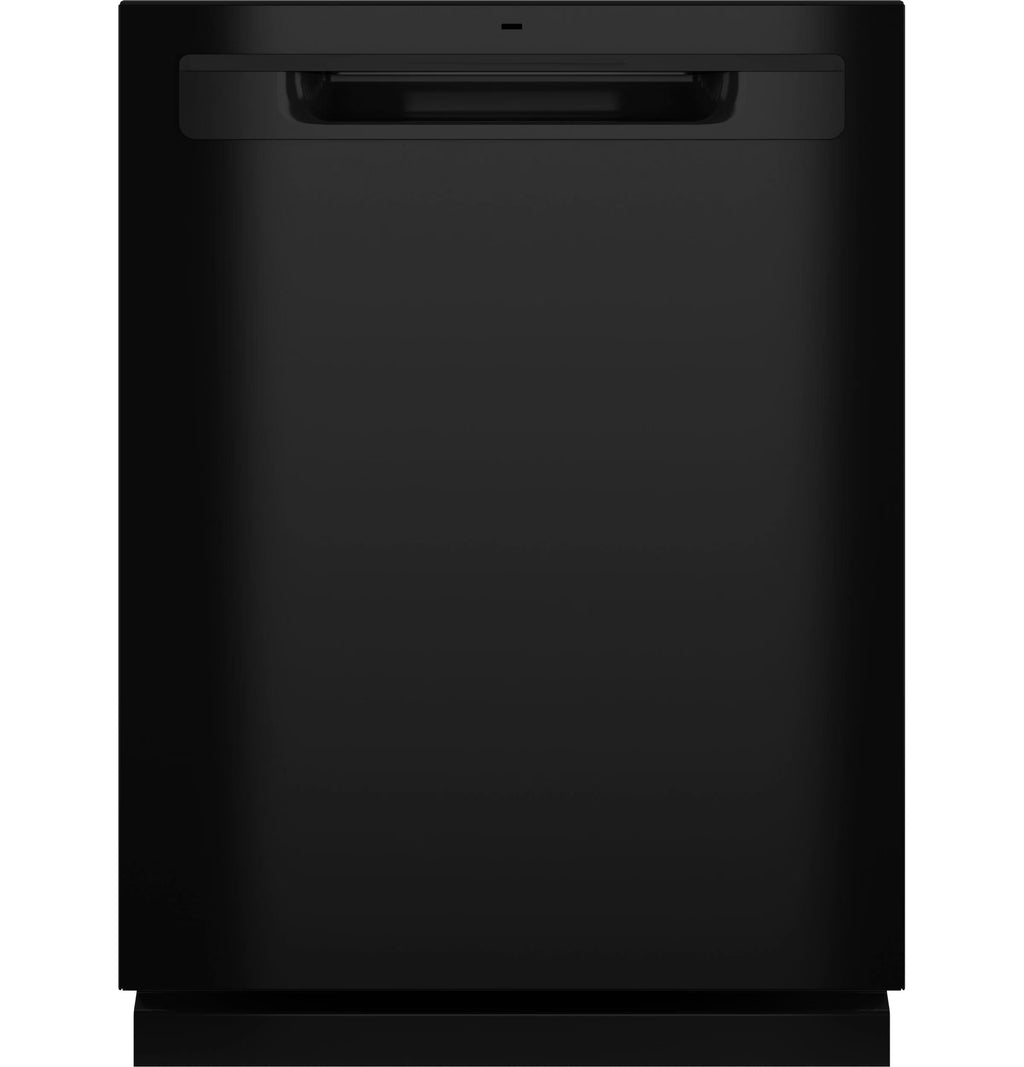 GE Top Control with Plastic Interior Dishwasher Sanitize Cycle & Dry Boost - GDP630PGRBB
