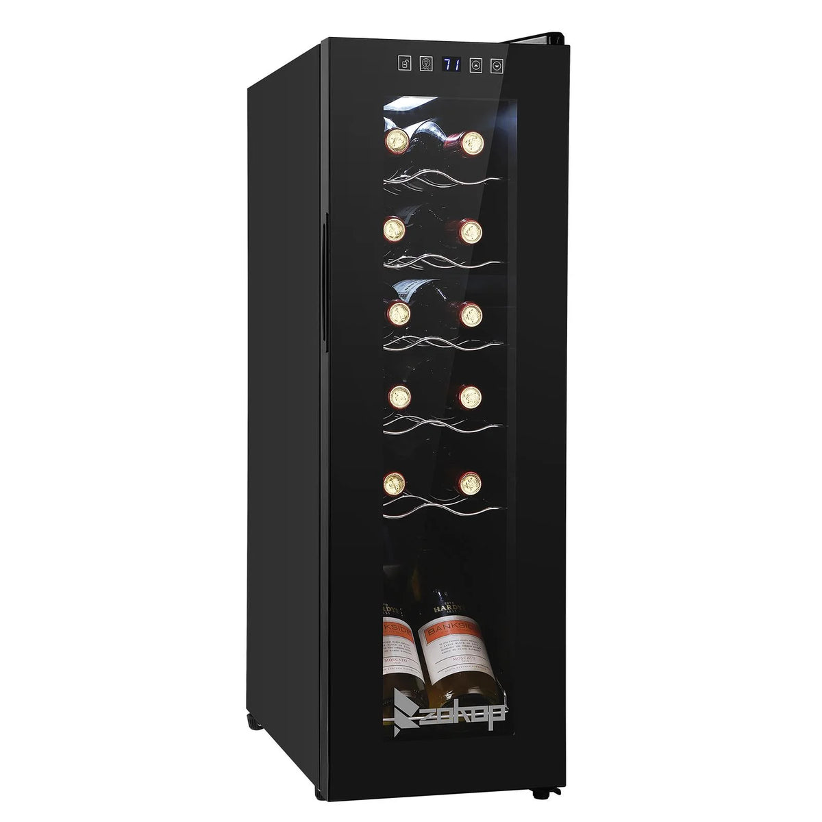 Ktaxon 18 Bottle Compressor Wine Cooler Freestanding Wine Fridge, Fast Cooling, Low Noise