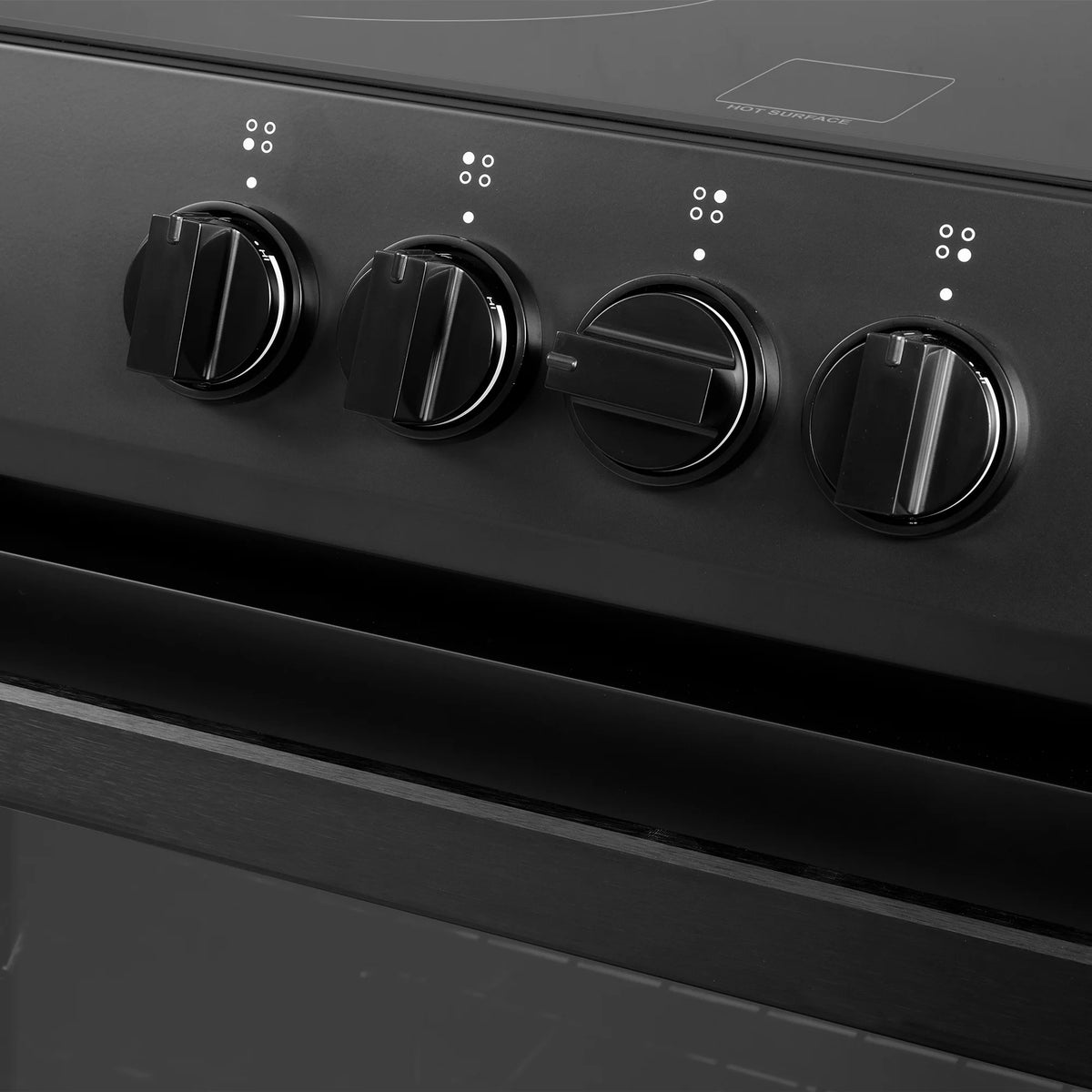 Cosmo 30 in. Stellar Collection 5.0 cu. ft. Electric Range, 4 Burners, Convection Oven in Matte Black