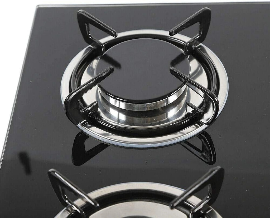 30"Gas Cooktop 5 Burners Gas Stove Cooktop NG Gas Stove Black for Kitchen