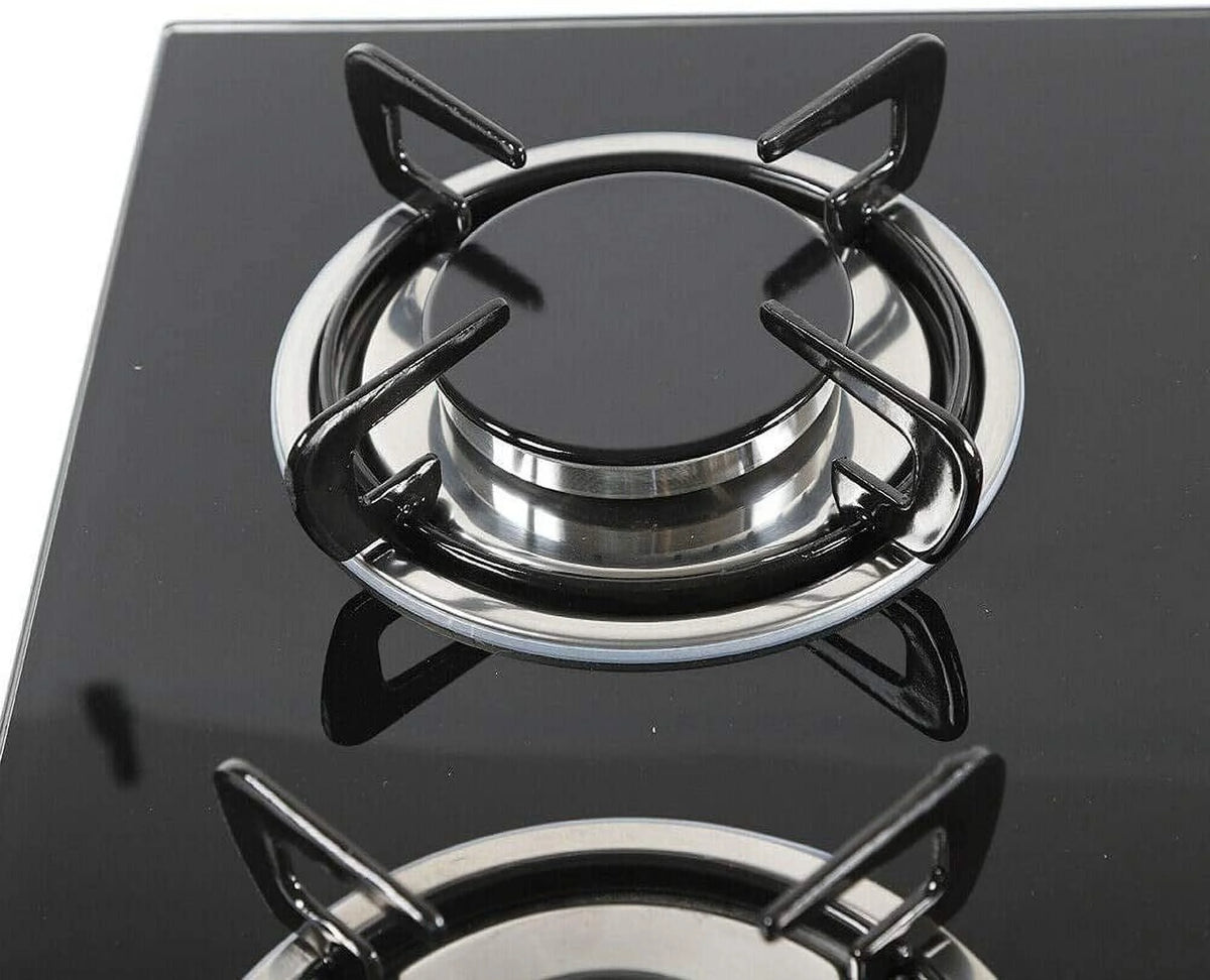 30"Gas Cooktop 5 Burners Gas Stove Cooktop NG Gas Stove Black for Kitchen