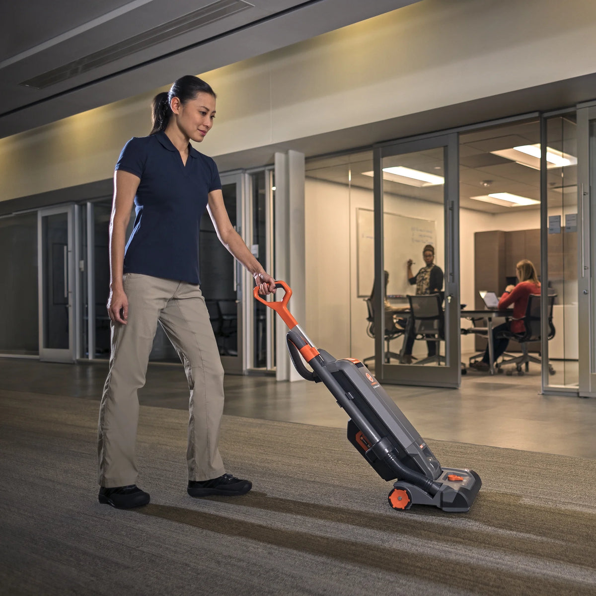 Hoover Commercial HushTone 13+ Plus Upright Vacuum Cleaner, Gray, CH54113
