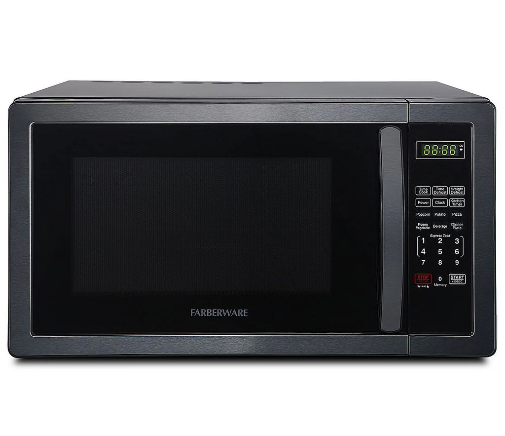 Classic 1.1 Cu. Ft. Countertop Microwave Oven - Black stainless steel