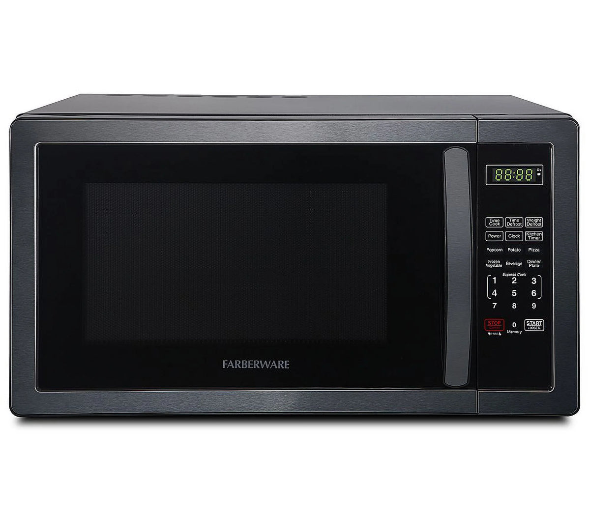 Classic 1.1 Cu. Ft. Countertop Microwave Oven - Black stainless steel