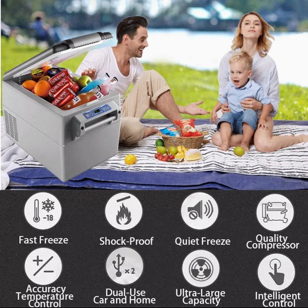 KAPAS Portable Compressor Refrigerator, 12/24v, 52L