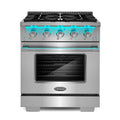 30 in. 3.5 cu. ft. Gas Range with 4 Burners in Stainless Steel