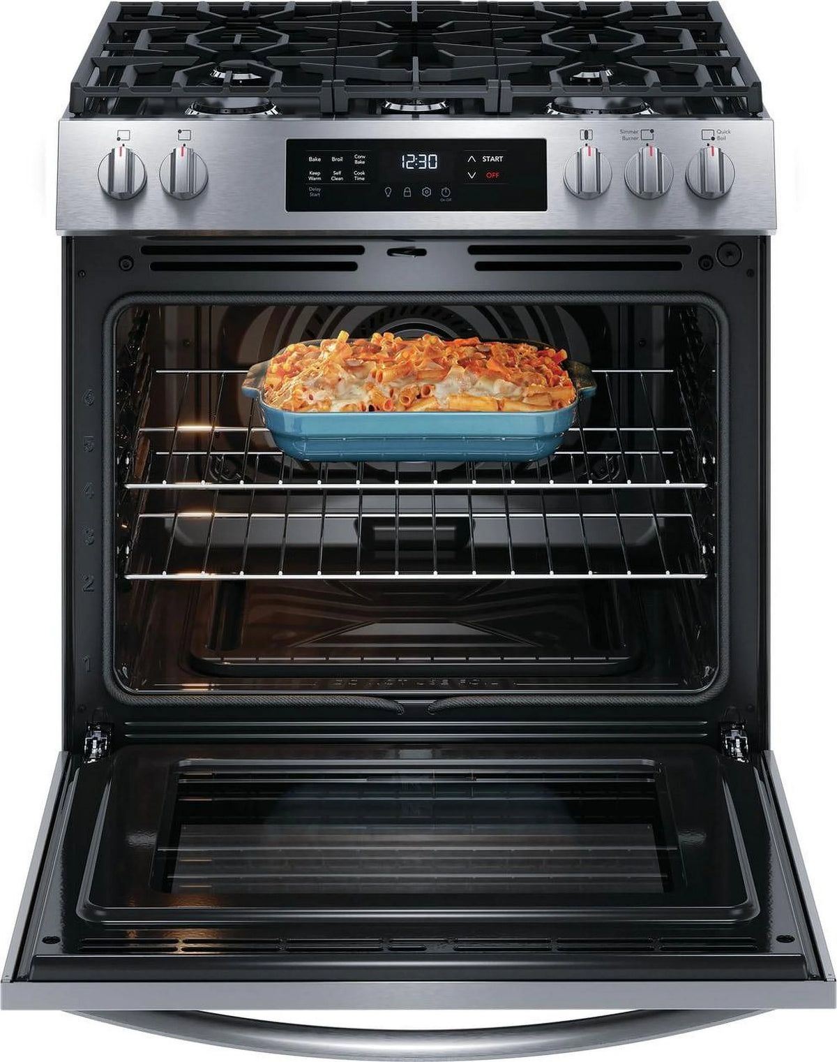Frigidaire Fcfg3083a 30" Wide 5.1 Cu. Ft. Gas Range - Stainless Steel