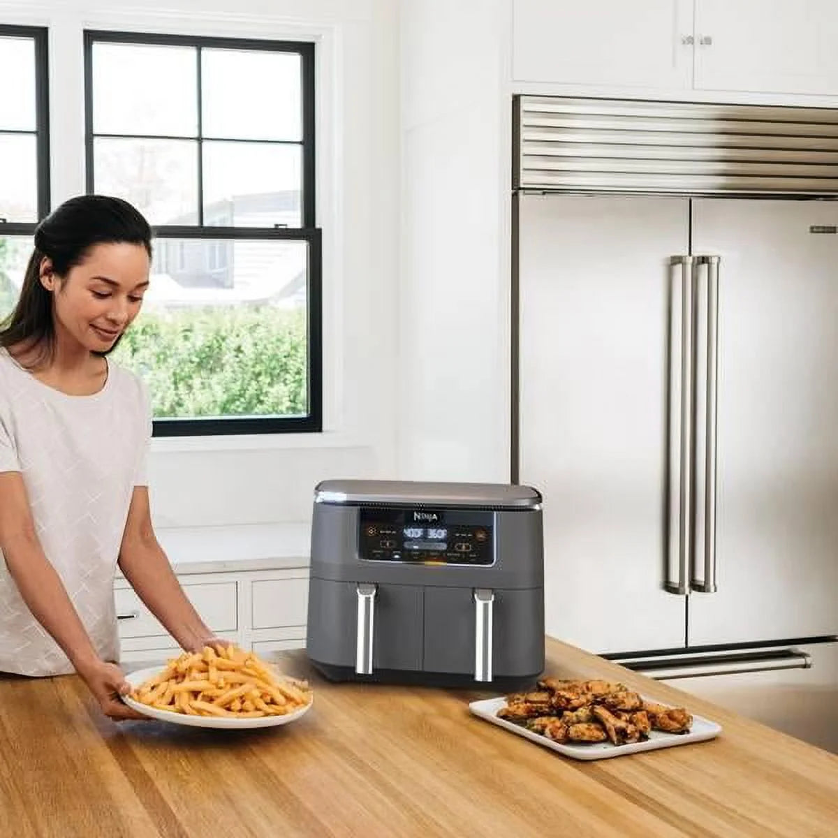 Ninja Foodi 8 qt 2-Basket Air Fryer, 6-in-1 with DualZone Technology