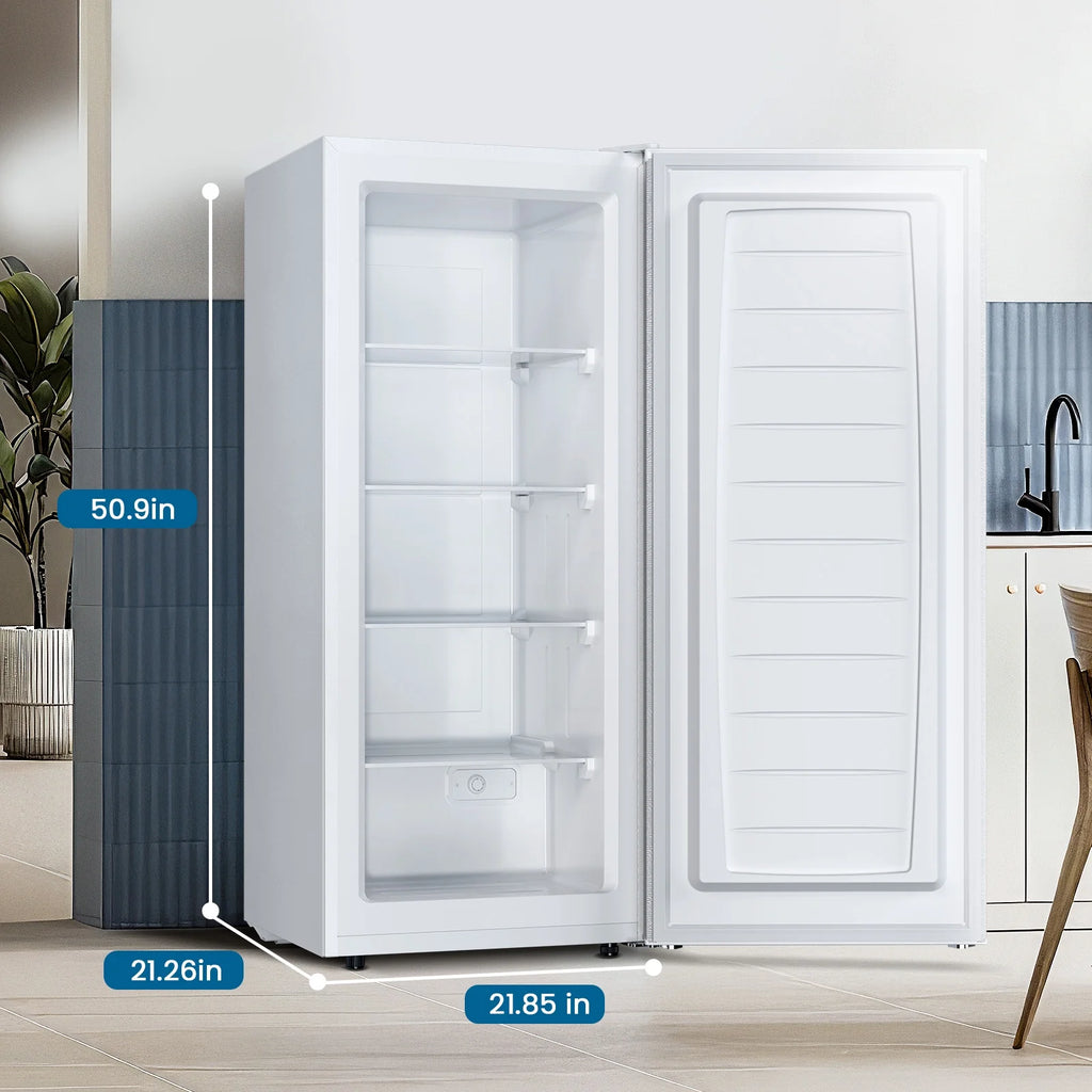 KNDKO 5.9 Cu.ft Upright Freezer, Mini Stand up Freezer with Adjustable Thermostat for Home/Office/Dorms/Apartment