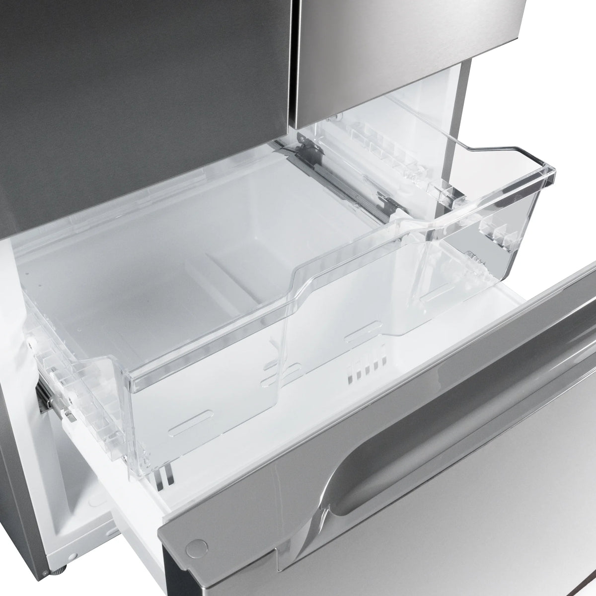 18.5 cu. ft. Stainless-Steel French Door Refrigerator in Silver, Auto Defrost, Energy Star, Digital Temperature Control
