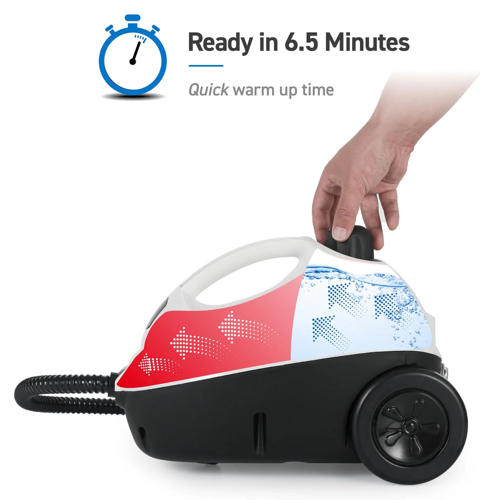 Commercial CARE Corded Electric Multipurpose Portable Canister Steam Cleaner with Accessories CCFC150