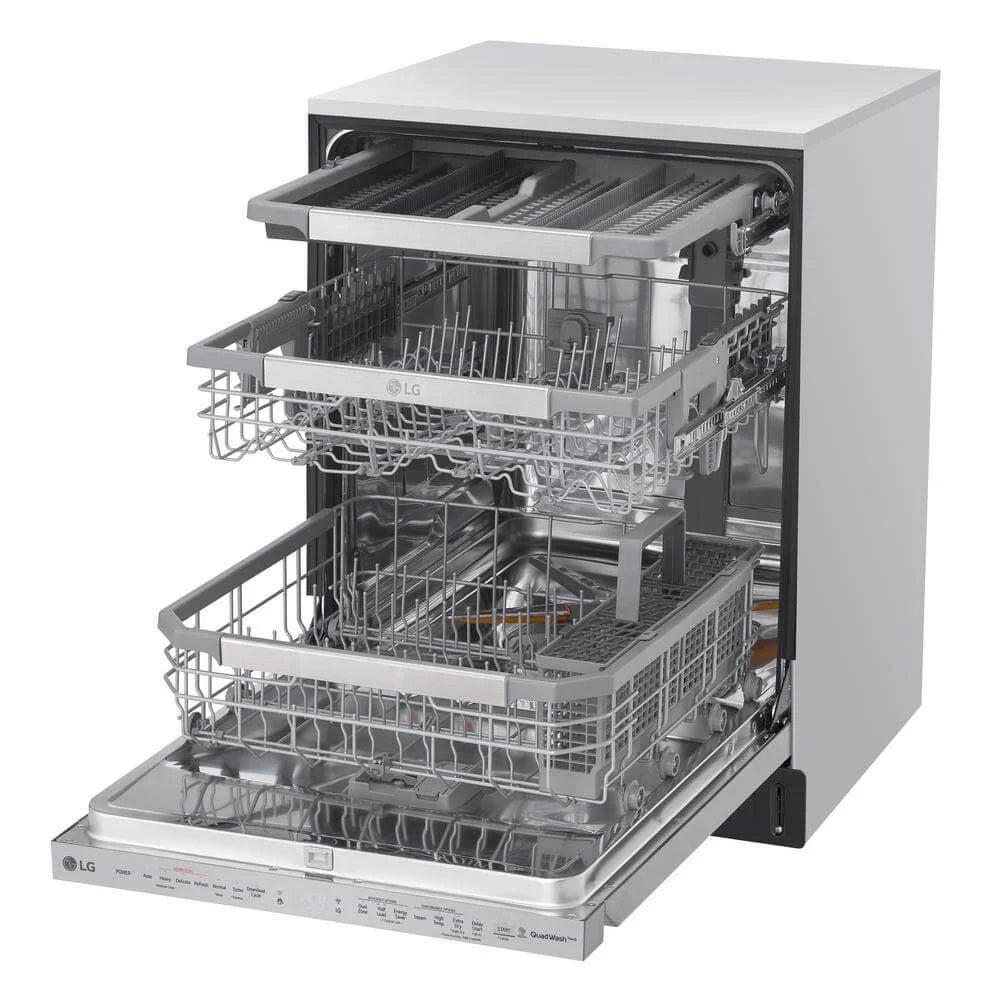 LG LDP6810SS 44 dBA Top Control Smart Dishwasher with QuadWash