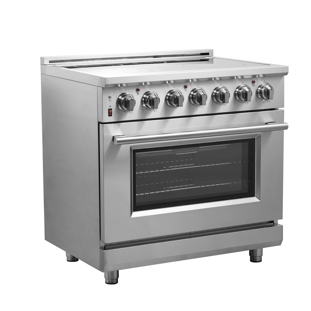 Forno Massimo 36-Inch Freestanding Chef Door Electric Range, True Convection Oven