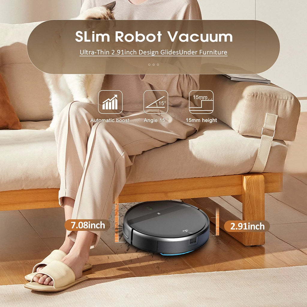ROBOEVO Robot Vacuum Cleaner G20 Vacuum and Mop Combo for Pet Hair Hard Floor, Wifi/Alexa Control