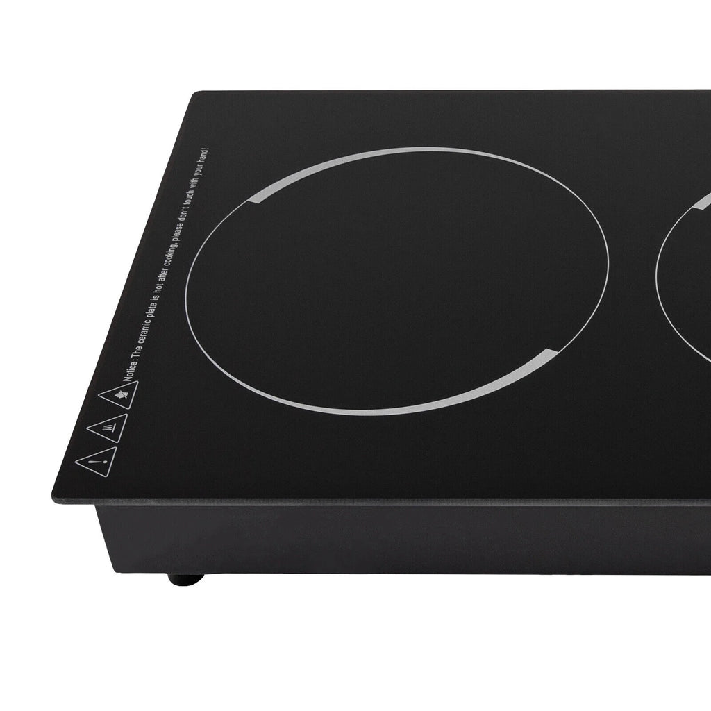 2100W Electric Induction Cooktop Stove Top 2-Burner Touch Control + Child Lock