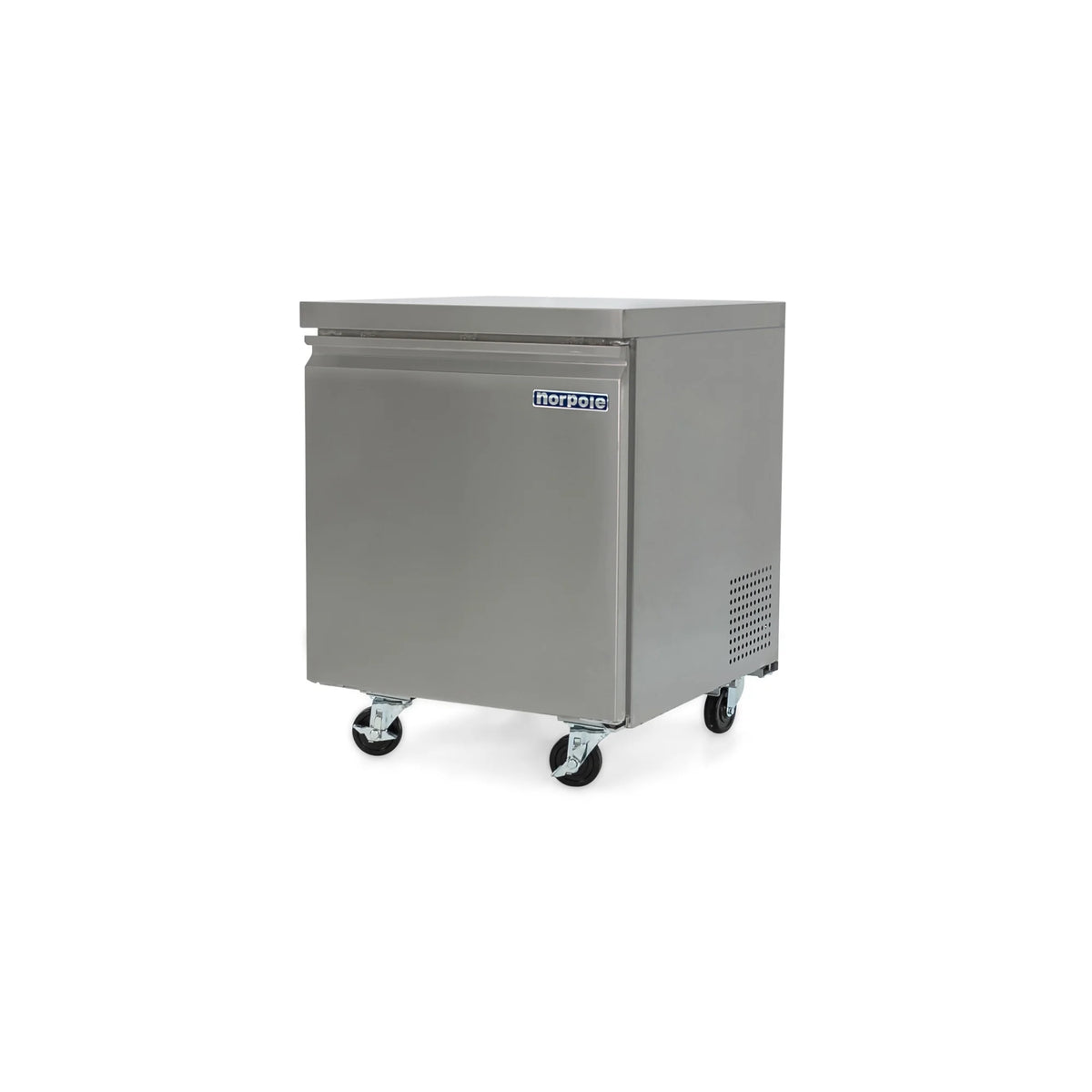 Norpole 6 cu. ft. Commercial Under Counter Upright Freezer in Stainless Steel in Stainless Steel