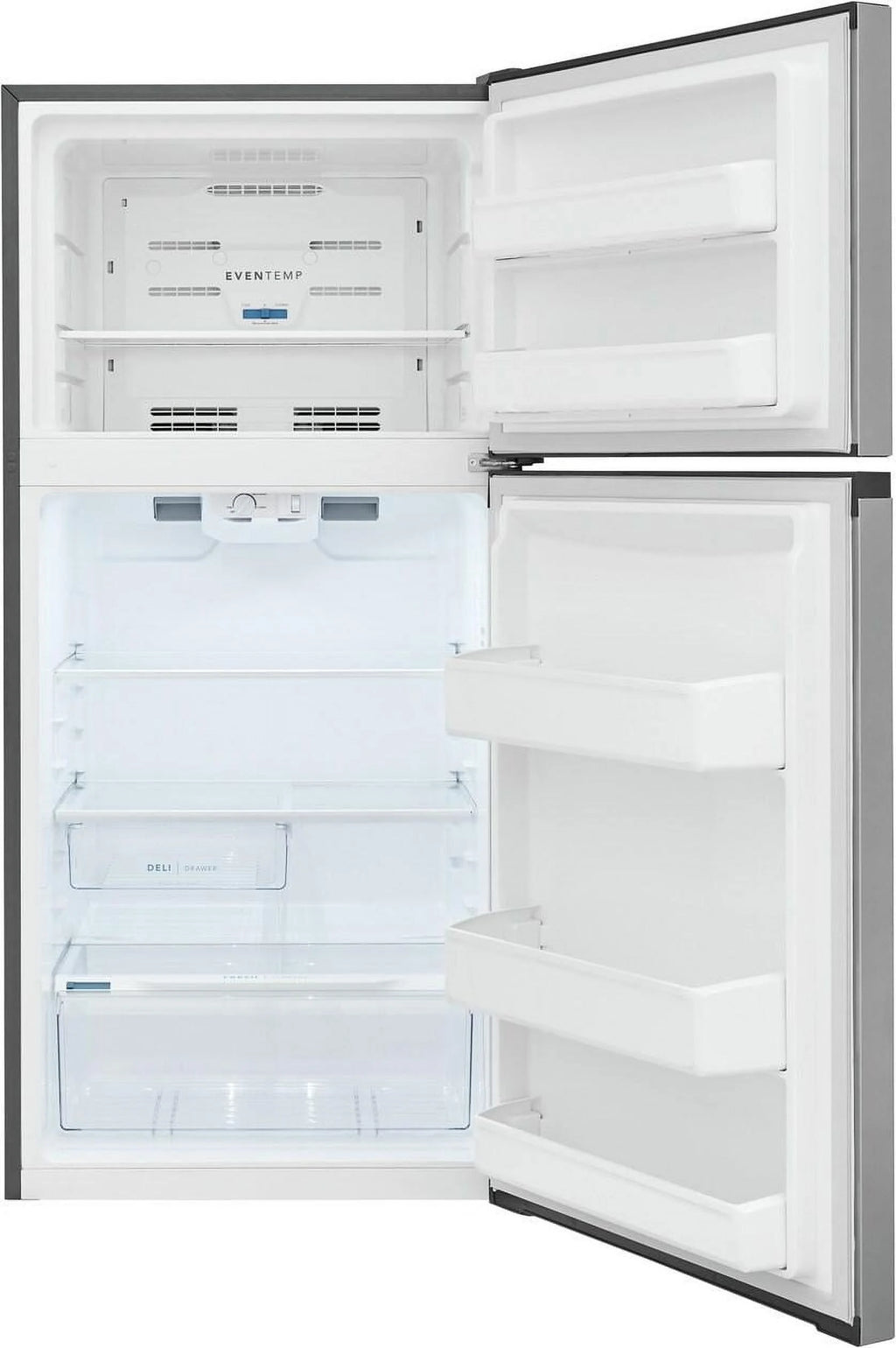 Frigidaire FFHT1425VV 13.9 Cu. Ft. Top Freezer Refrigerator, Stainless Steel