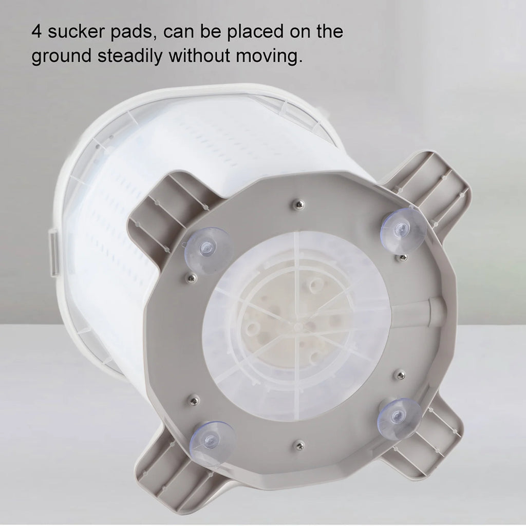 OHHANI Mini Manual Washing Machine Multifunctional ABS Material Detachable Dehydration Basket 1200rpm