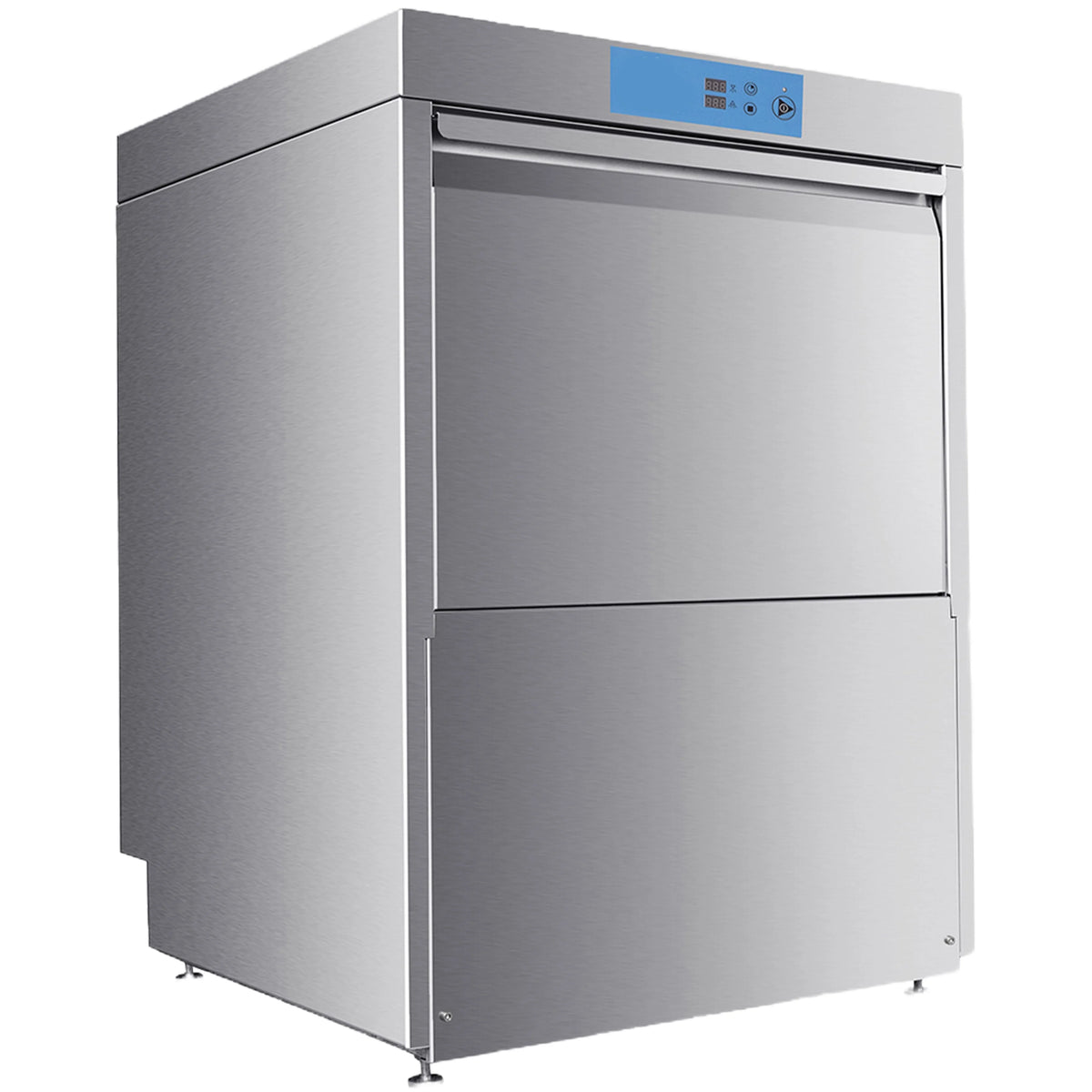 208-240V High-Temp Undercounter Commercial Dishwasher/Glasswasher Built-In Booster, Built-In Detergent & Rinse Aid Pumps, 3-phrase