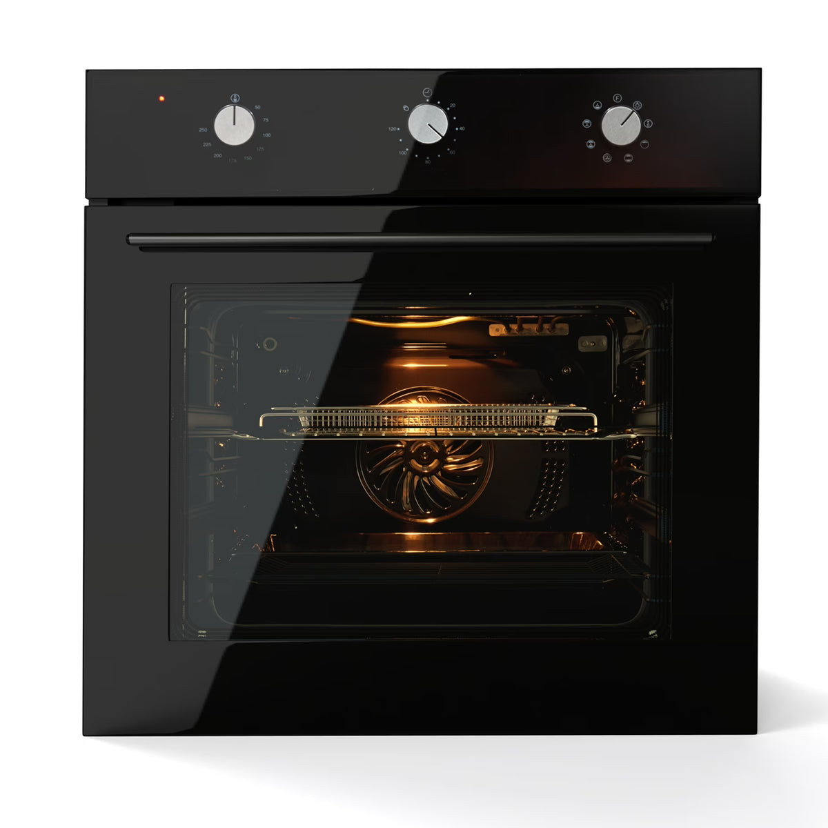 Aoile 24" Built-in Single Wall Convection Oven with 2.5 Cu.Ft. Capacity, 3000W Electric Oven with 7 Cooking Modes, Mechanical Knobs Control