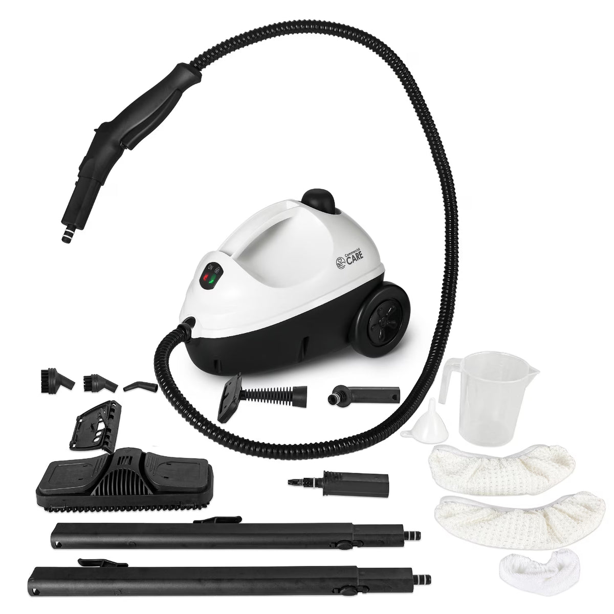 Commercial CARE Corded Electric Multipurpose Portable Canister Steam Cleaner with Accessories CCFC150