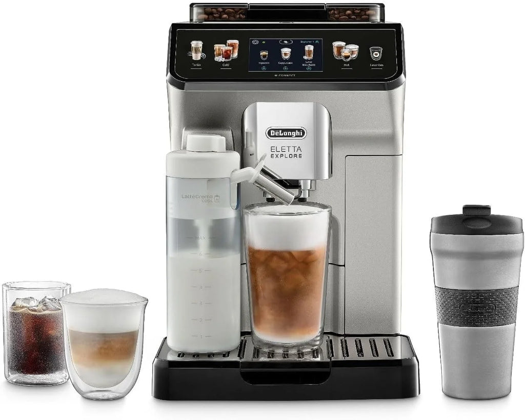 De'Longhi Eletta Explore Fully Automatic Espresso Machine with Cold Brew, ECAM45086S