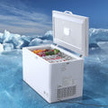 Choco Moon Large Capacity 14.5 Cu.ft Chest Freezer, 345L Storage, 4 Slide-Out Baskets, Lockable Lid, 8 Temp Control Levels, Energy-Efficient LED Lights, 6 Swivel Casters for Easy Mobility