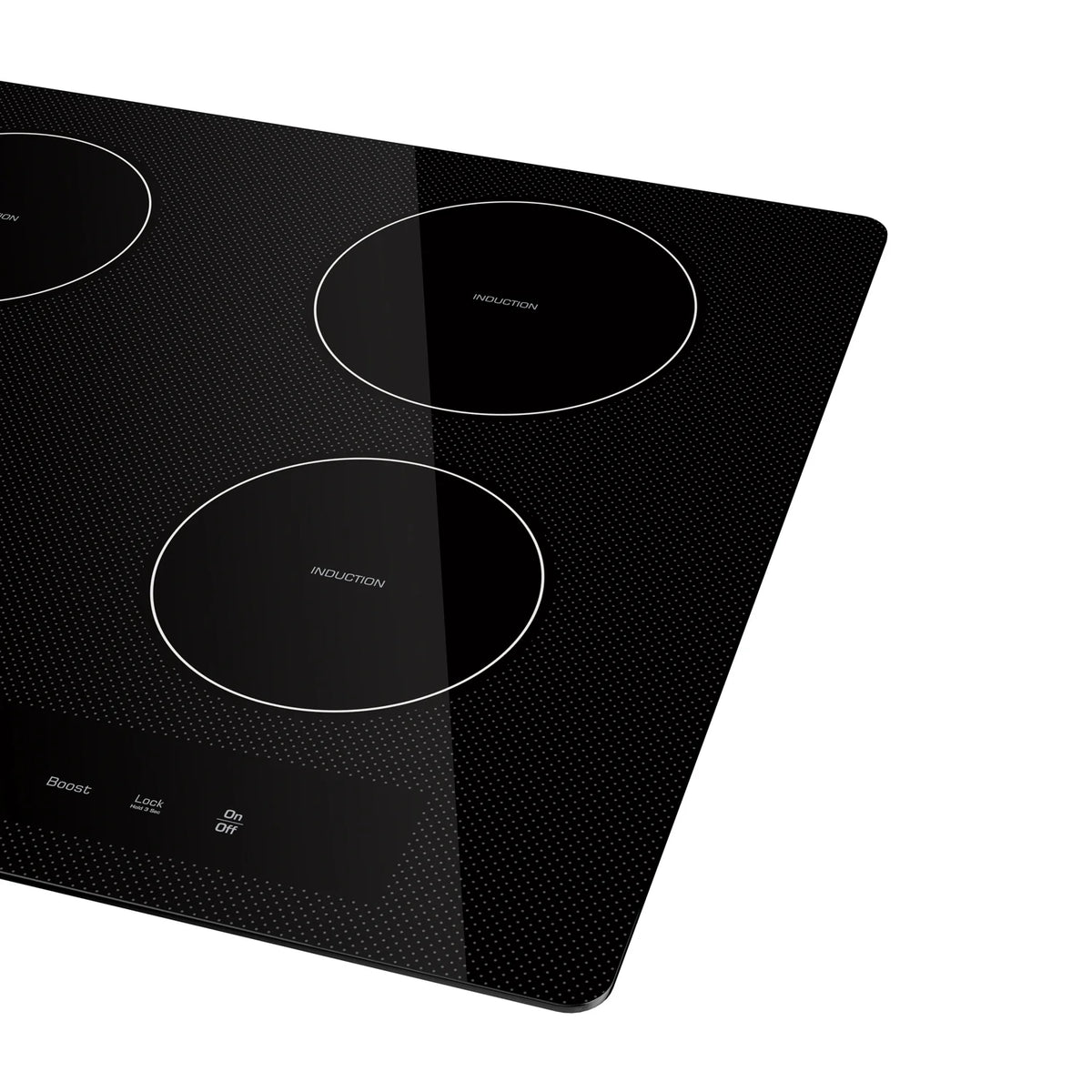 Empava 24" Electric Stove Induction Cooktop with 4 Power Boost Burners Smooth Surface Vitro Ceramic Glass in Black