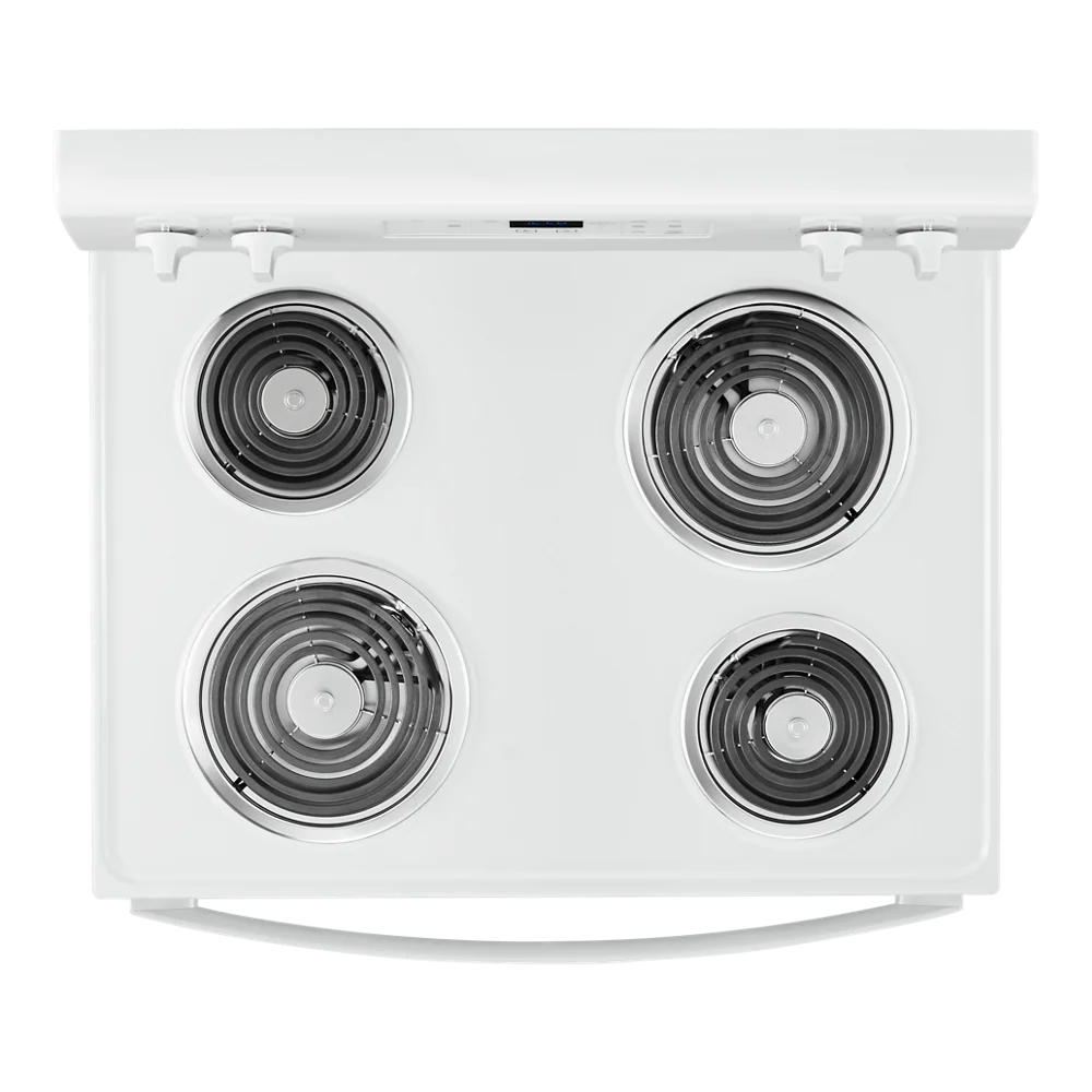 WHIRLPOOL WFC315S0JW 30" freestanding coil electric range