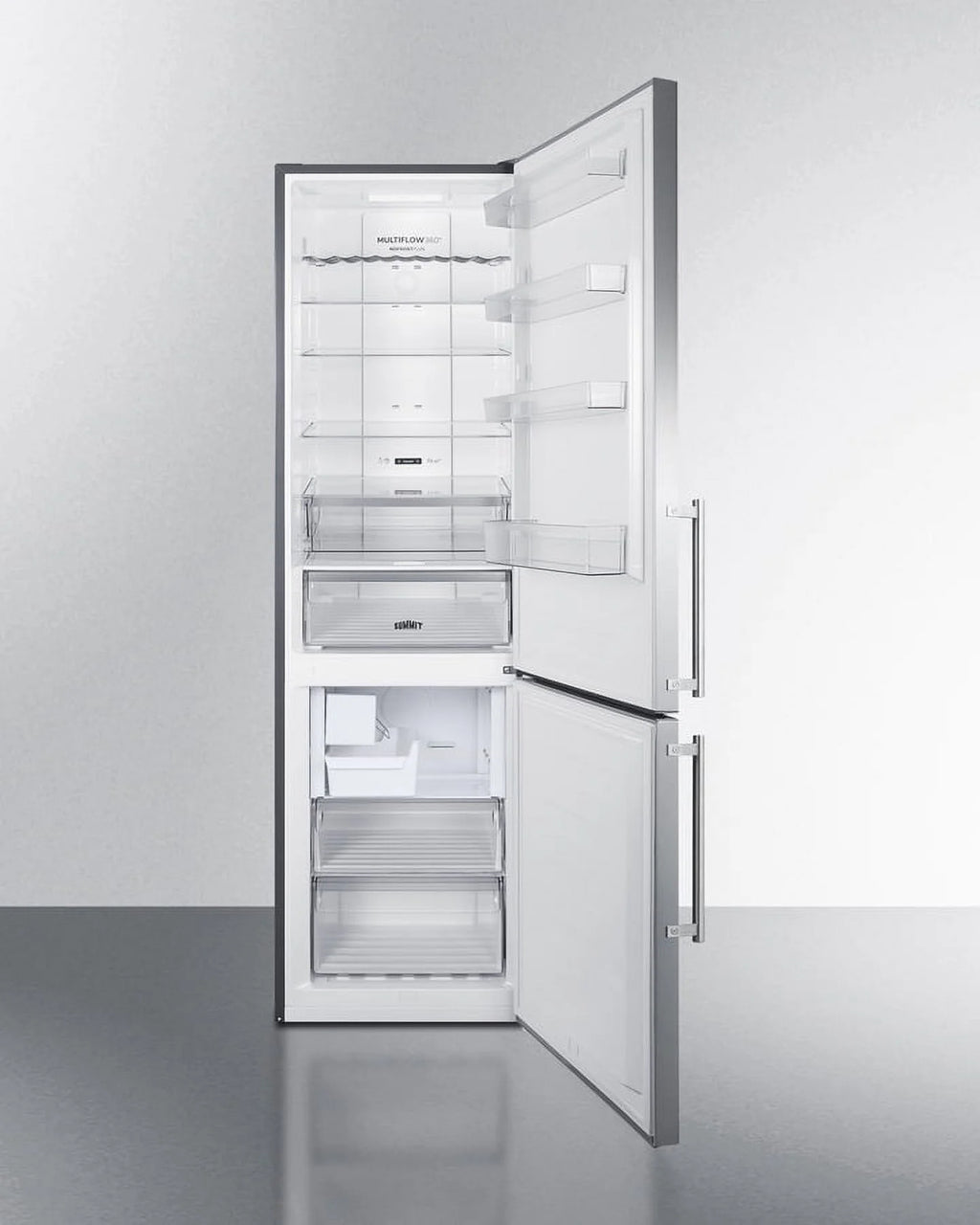 24" Wide Bottom Freezer Refrigerator With Icemaker, RHD