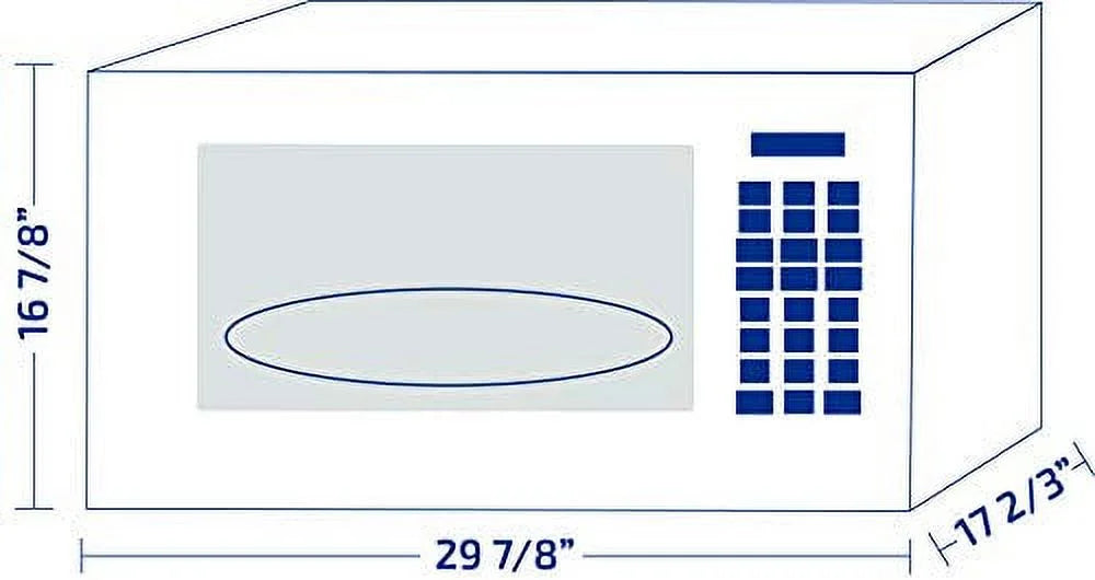 Impecca OM-1600W 30" Over the Range Microwave with 1.6 cu. ft. Capacity; 1000 Watts Cooking Power; 300 CFM and Child Lock in White