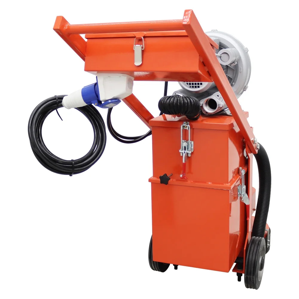 220V Concrete Ground Grinder Hand-push Dust-free Floor Grinding Polishing Machine Work Depth 0-3MM