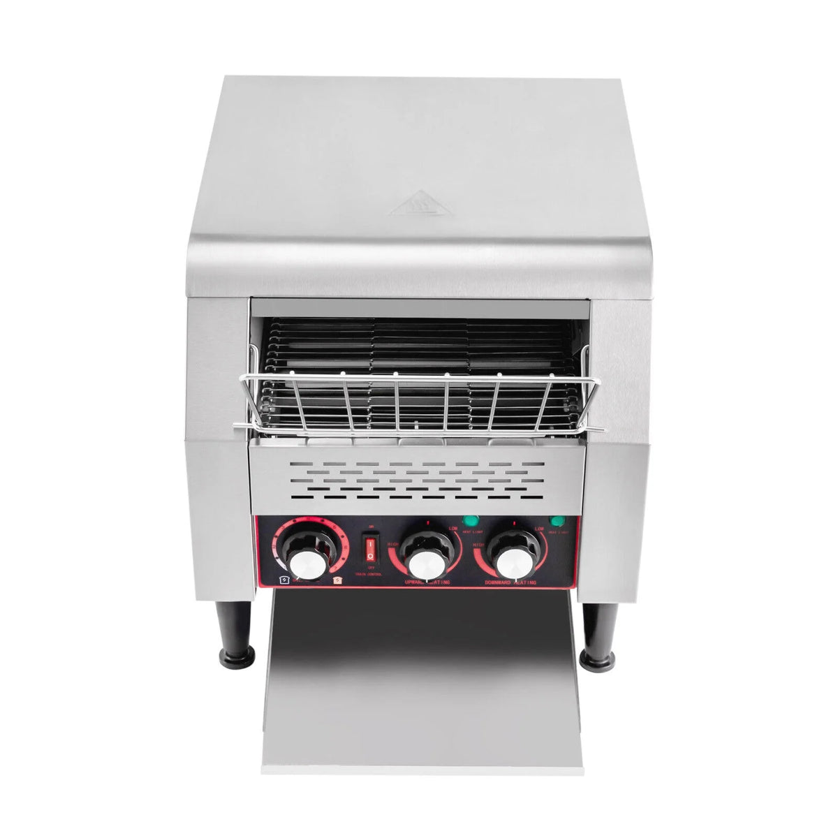 Miumaeov Conveyor Toaster 300 Slices/Hour Heavy Duty Commercial Conveyor Toaster 2200W Stainless Steel Toaster Oven for Restaurant & Home Use