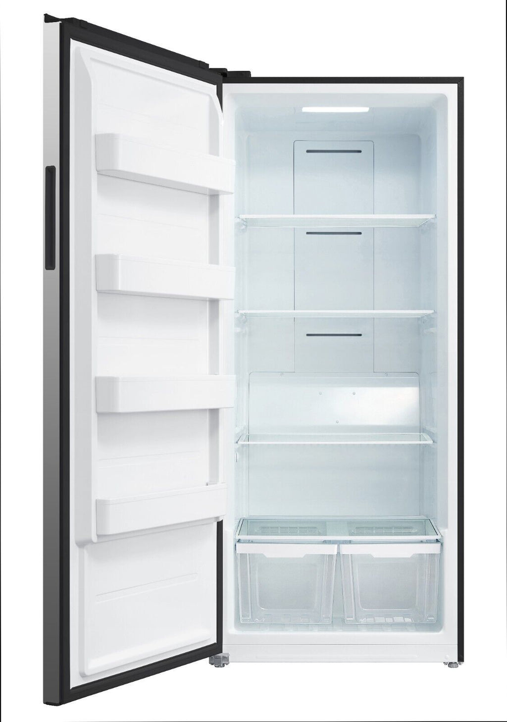 FORT�� 33 inch Upright 21 Cu ft Freezer in Stainless Steel F21UFLESSS Left Door Fridge