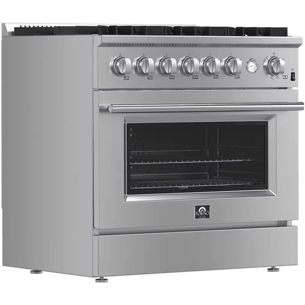 Marco 36-Inch Gas Range Stainless Steel, 6 Burners 67,000 BTU, 5.36 cu.ft. Convection Oven