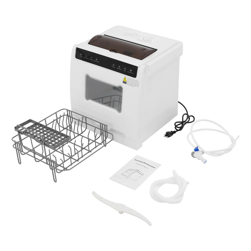 User-Friendly Dishwasher, Touchscreen Control with Visual Window, Top-Load Design with Sunken Handle, Easy for Elderly Users