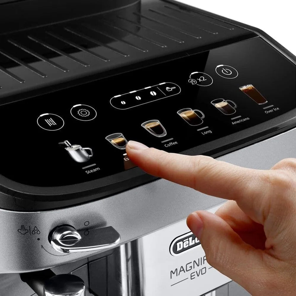DeLonghi Magnifica Evo Automatic Espresso & Coffee Machine, 6 Recipe - ECAM29043SB
