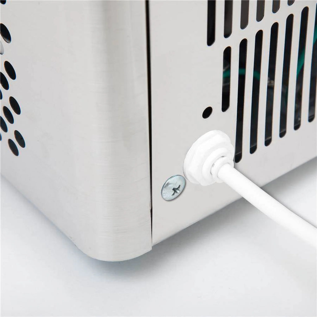 Whynter Portable Ice Maker with 49lb Capacity Stainless Steel with Water Connection