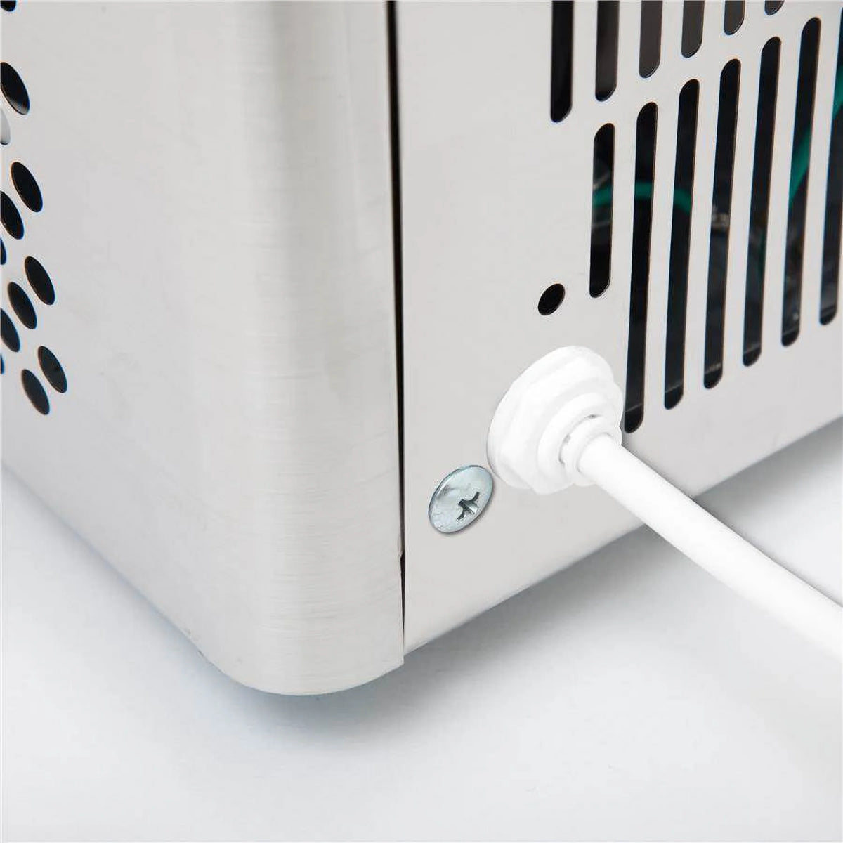 Whynter Portable Ice Maker with 49lb Capacity Stainless Steel with Water Connection